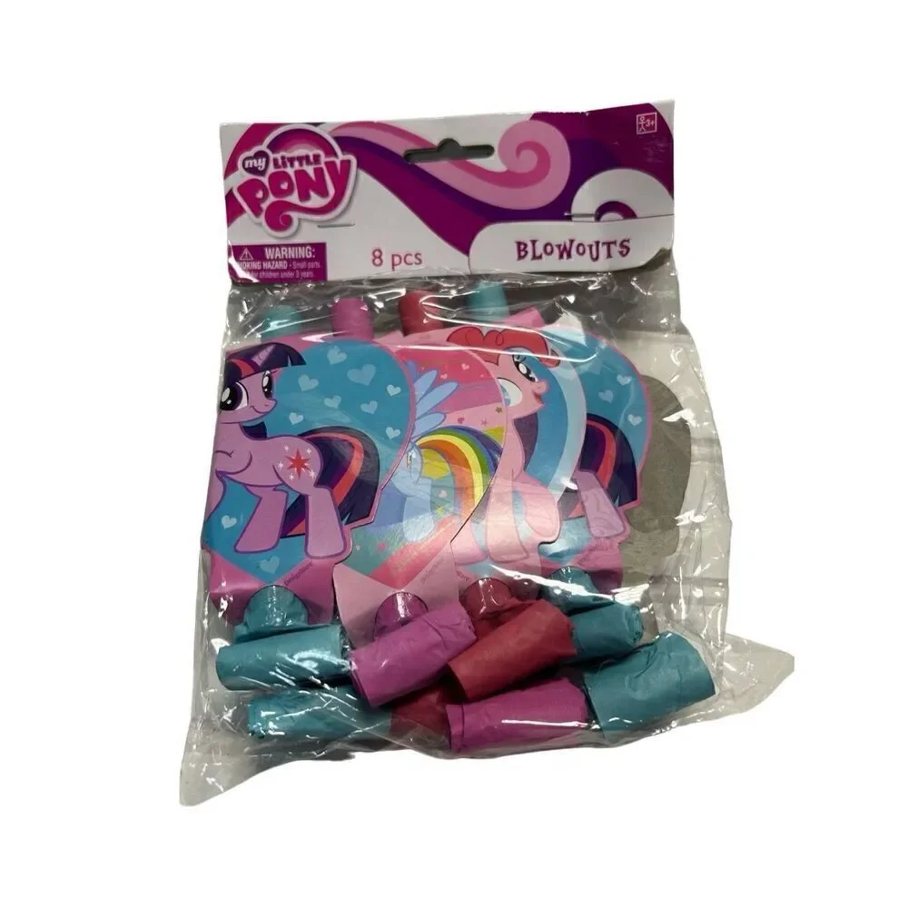 My Little Pony Party Supplies Horns (16) and Confetti New